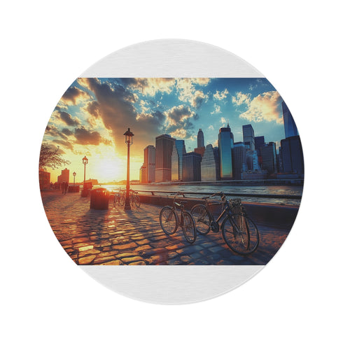"City Dreams Round Rug"