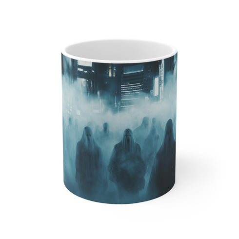 City Ghosts Crowd Coffee Mug
