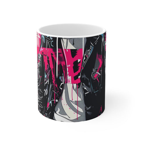 "City Style Coffee Mug: Streetwear Typography"