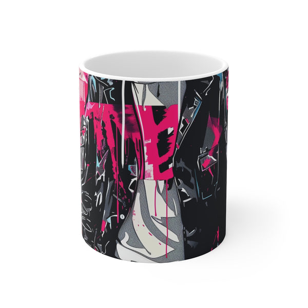 "City Style Coffee Mug: Streetwear Typography"