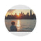 "City Sunset Round Rug"