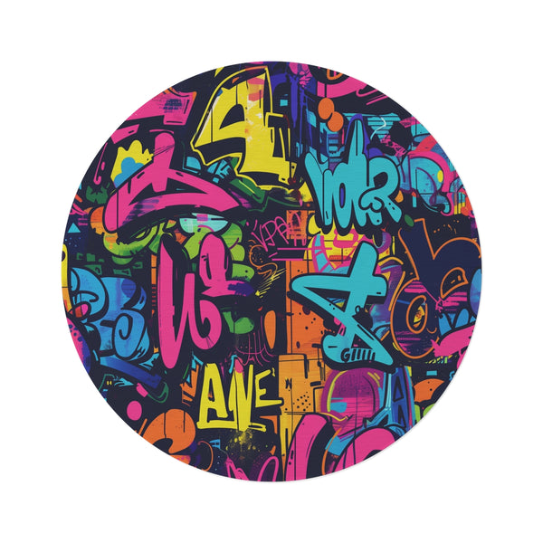 "Cityscape Chic Round Rug"