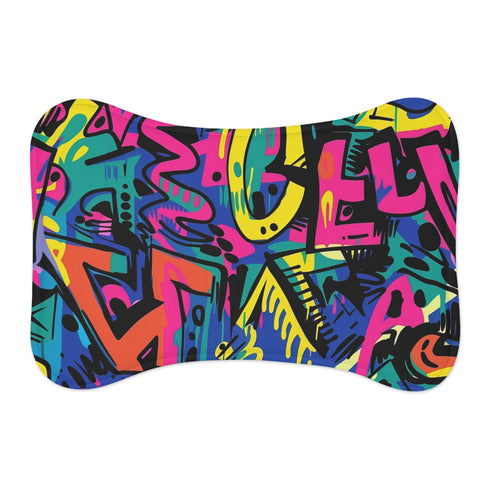 "Cityscape Pet Mat: Urban Chic"