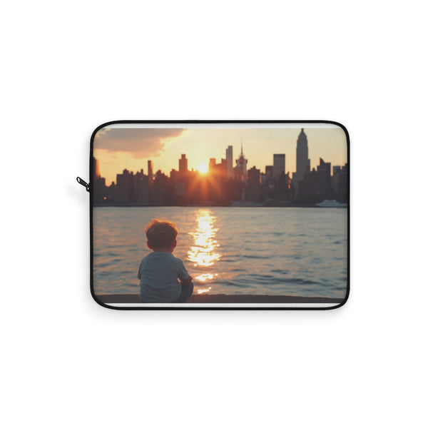 "Cityscape Sunset Laptop Sleeve"