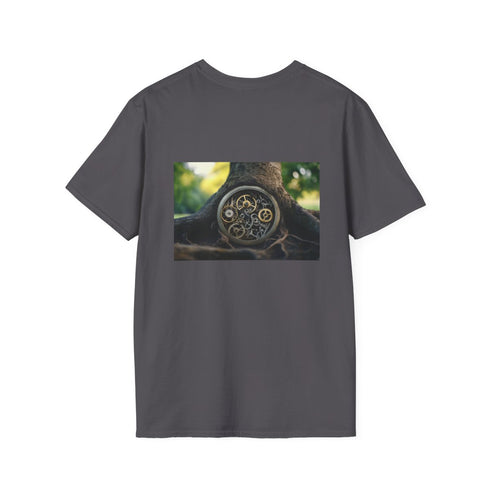 Clock Gear Tree Roots Tee