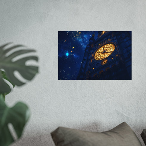 Clock Tower with Star Gears