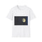 Clocktower Powered by Moon Phases Graphic Unisex Softstyle T-Shirt - Front View