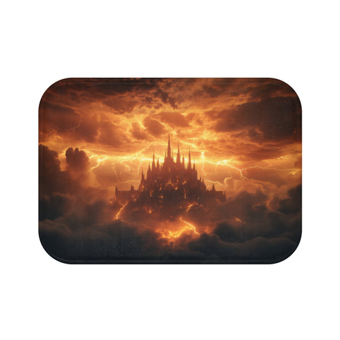 "Cloud Cathedral Bath Mat Lightning"