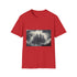 Cloud Cathedral Struck by Lightning Graphic Unisex Softstyle T-Shirt - Red Variant