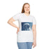 Cloud Shaped Like Giant Lion Graphic Unisex Softstyle T-Shirt - Model View