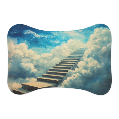 "Cloud Staircase Pet Mat: Reach New Heights!"