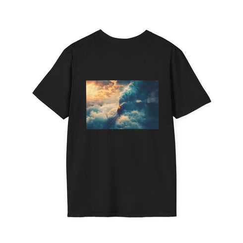 Cloud Train Journey Graphic T-Shirt