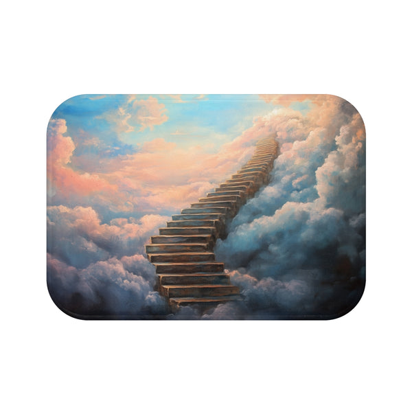 "Cloudscape Stairway Bath Mat"