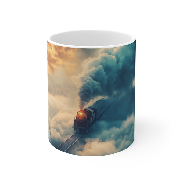 Cloudscape Train Journey Coffee Mug