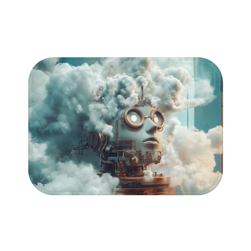 "Cloudy Dream Machine Bath Mat"