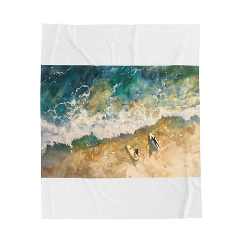 "Cloudy Dreams Aerial Plush Blanket"