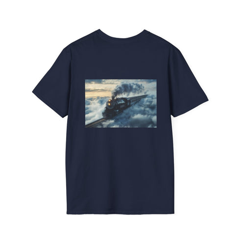 Cloudy Rails Train Ride T-Shirt