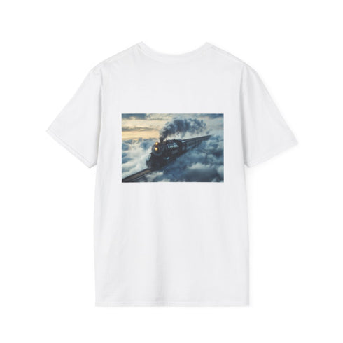 Cloudy Rails Train Ride T-Shirt
