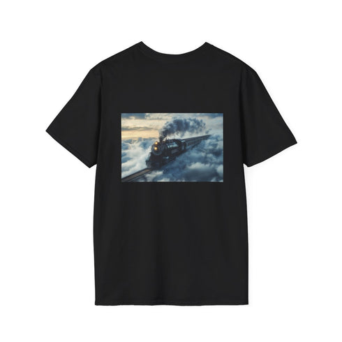 Cloudy Rails Train Ride T-Shirt