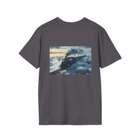 Cloudy Rails Train Ride T-Shirt