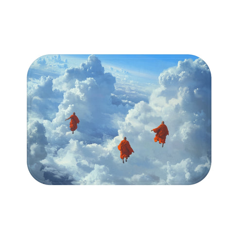 Cloudy Sky Bath Mat Monks