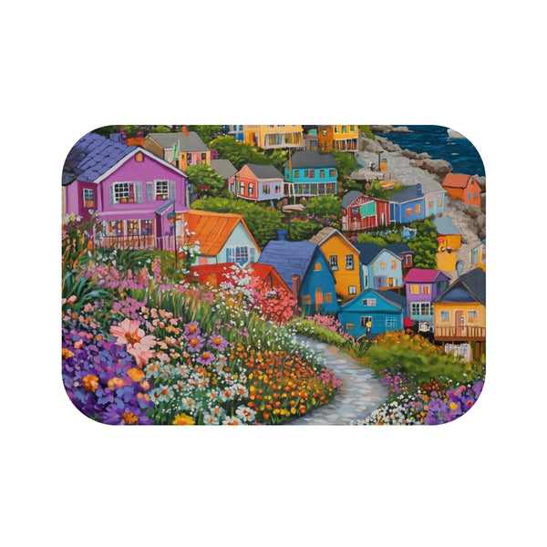 "Coastal Charm Flower House Mat"