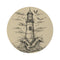 "Coastal Charm Hand-Drawn Lighthouse Rug"