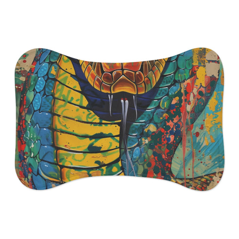 "Cobra Coil Pet Mat: Exotic Elegance"