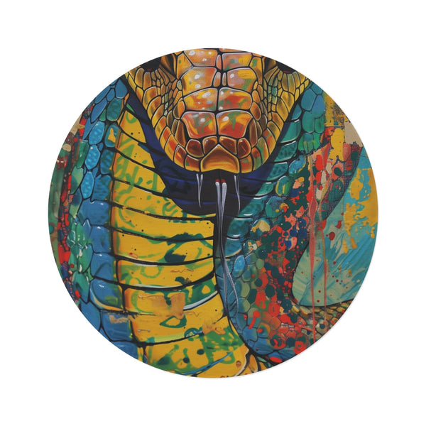 "Cobra Essence Round Rug"