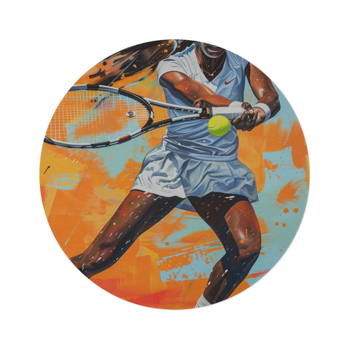 "Coco Gauff Masterpiece Round Rug"