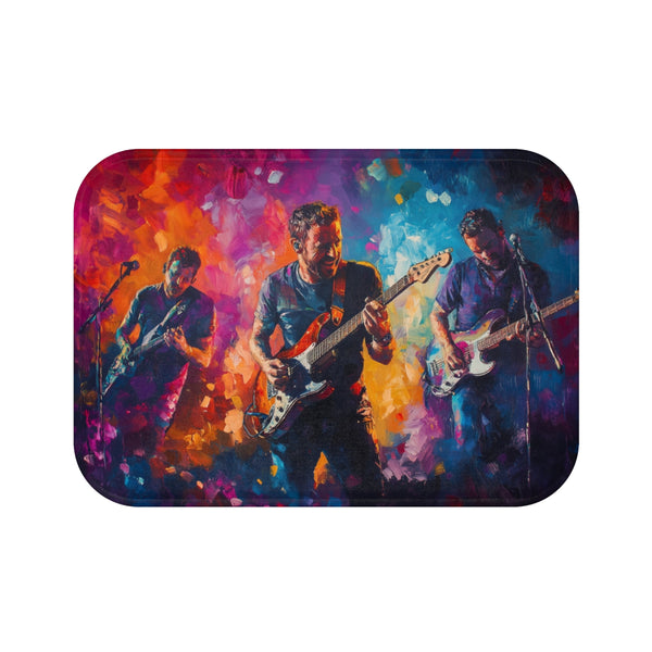 Coldplay Concert Neon Bath Mat
