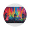 "Coldplay Concert Neon Round Rug"