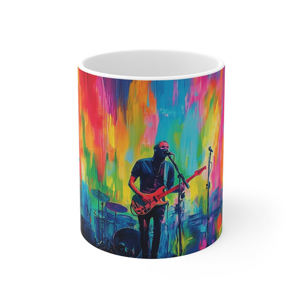 "Coldplay Neon Concert Mug Art"