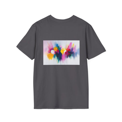 Color Burst Abstract Tee: Vibrant, Abstract, Art