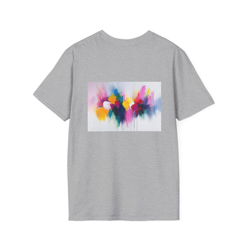 Color Burst Abstract Tee: Vibrant, Abstract, Art