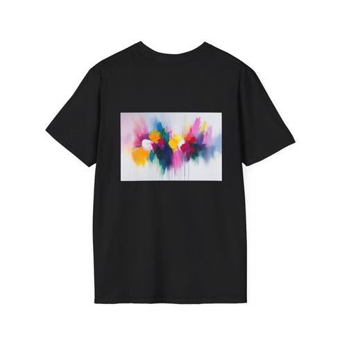 Color Burst Abstract Tee: Vibrant, Abstract, Art