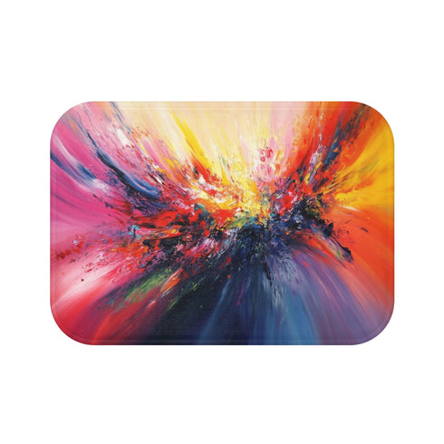 "Color Explosion Bath Mat"