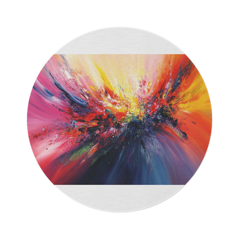 "Color Explosion Round Rug"