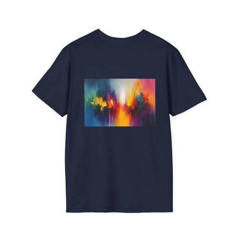 Color Explosion Tee: Abstract Burst