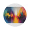 "Colorburst Abstract Round Rug: A Vibrant Masterpiece for Your Home"