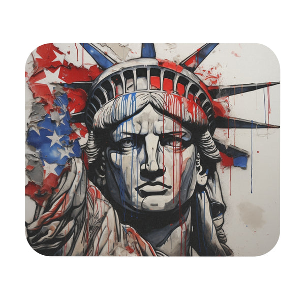 Colorful American Flag Mouse Pad