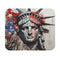 Colorful American Flag Mouse Pad