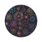 "Colorful Festival Fireworks Round Rug"