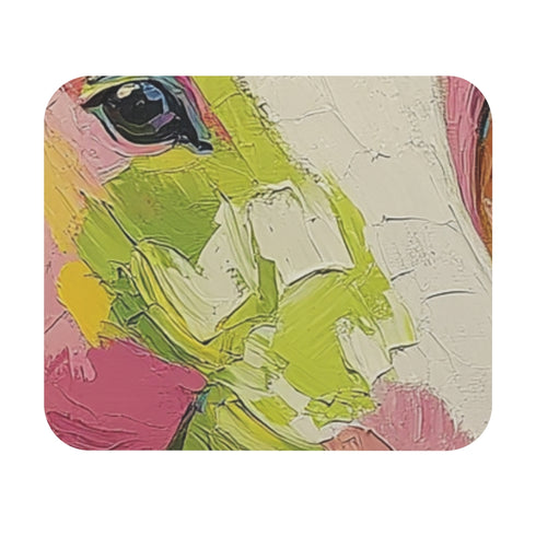 Colorful Impressionistic Horse Mouse Pad