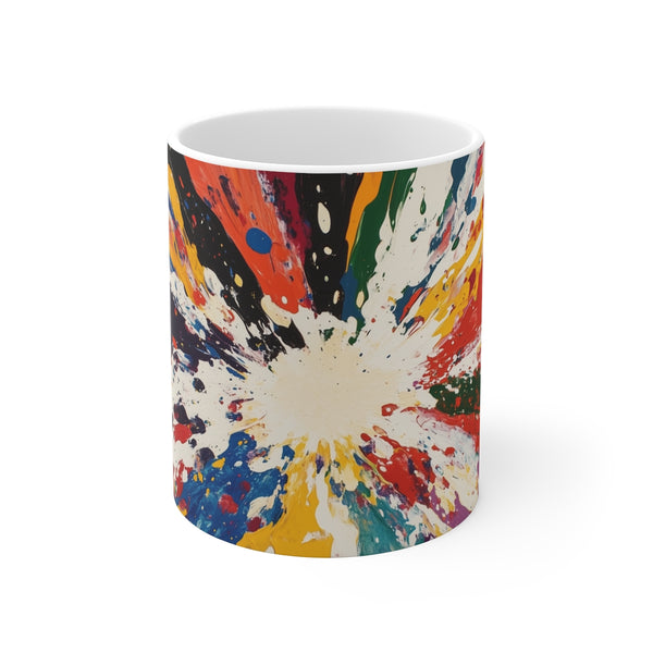 Colorful Kaleidoscope Paint Coffee Mug
