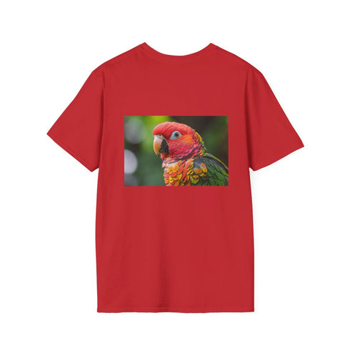 Colorful Parrot Fractal Feather T-Shirt