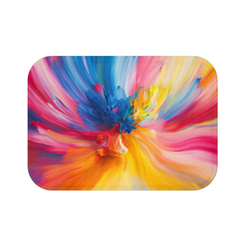 "Colorful Splash Bath Mat"
