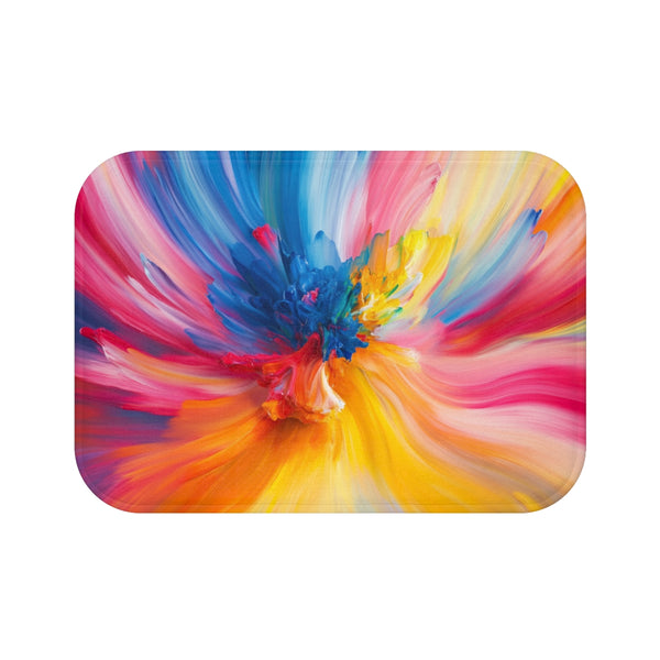 "Colorful Splash Bath Mat"