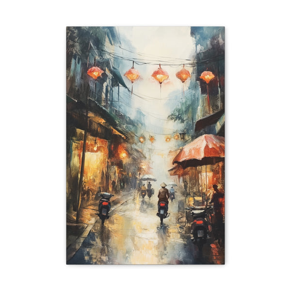 "Colorful Streets of Hanoi Vietnam"
