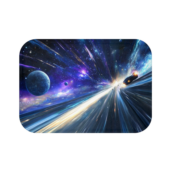 "Comet Traffic Bath Mat Interstellar"